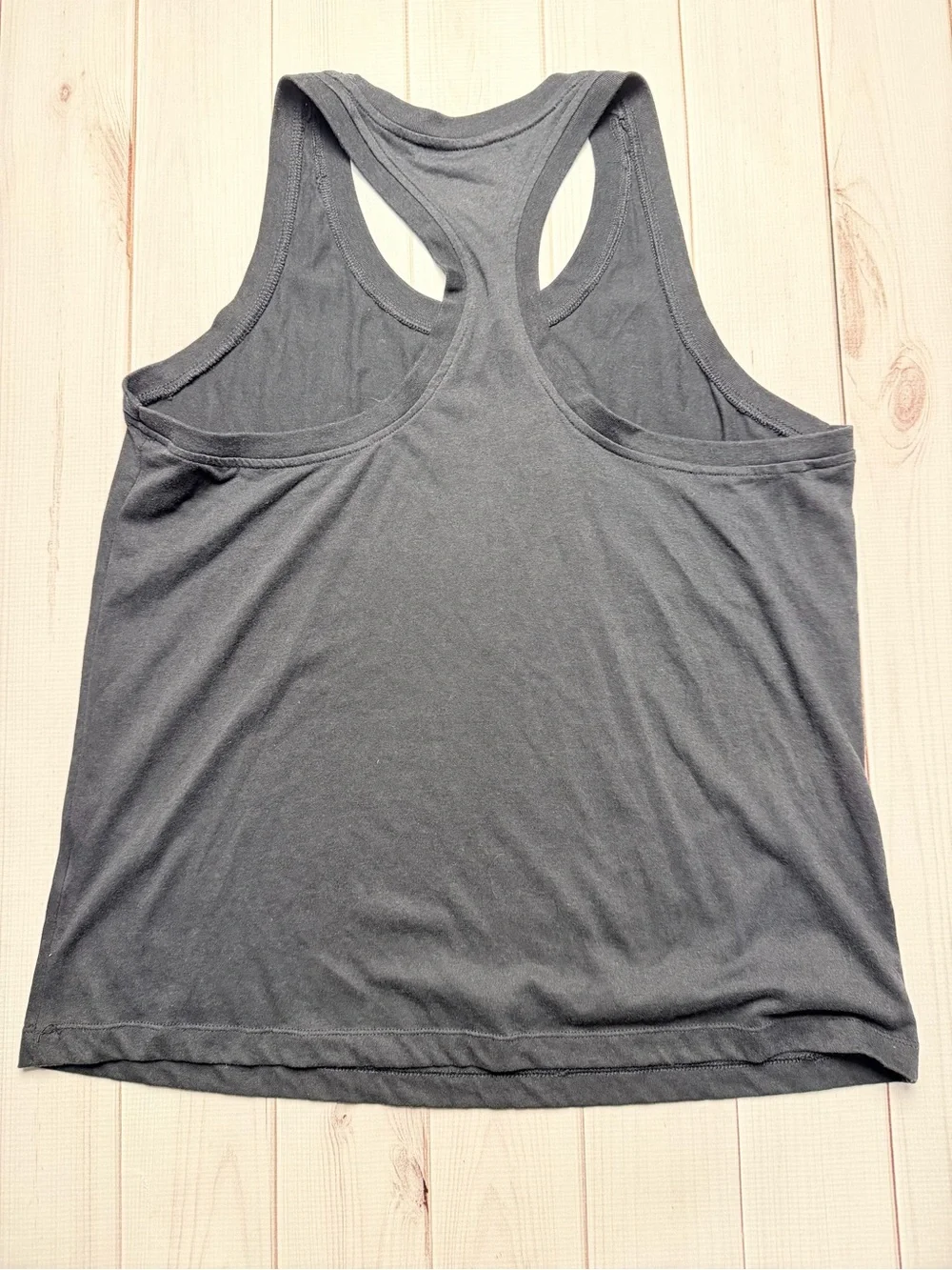 Nike Black Racerback Tank with White Logo